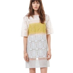 $495 NWT Rebecca Taylor Lace Tulle Patchwork Runway Dress Women’s Size 2